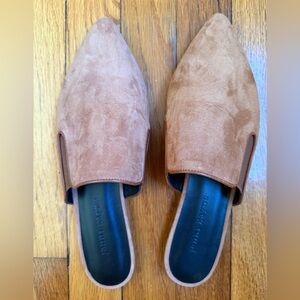 Jenni Kayne Suede Mules in Saddle